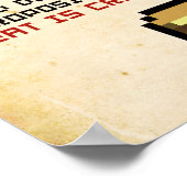 Pixel Lincoln Gettysburger Adres Poster (Hoek)