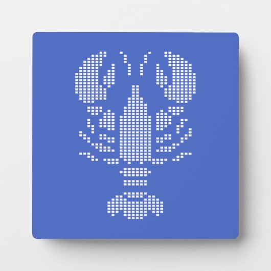 Pixel Lobster Emblem Mosaic Fotoplaat (Voorkant)