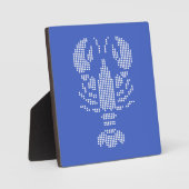 Pixel Lobster Emblem Mosaic Fotoplaat (Voorkant)