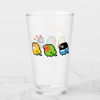 Pixel Lovevogels Glas