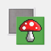 Pixel Magnet de champignons (Recto/Verso)