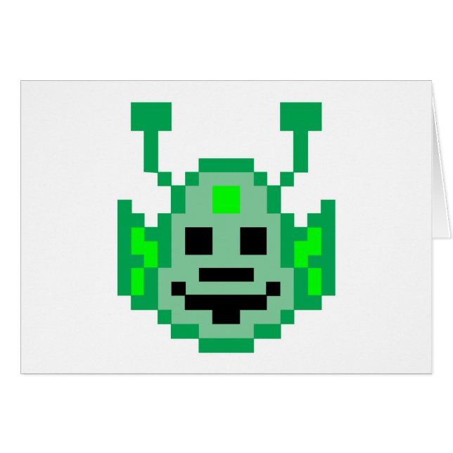 Pixel Martian Alien (Voorkant Horizontaal)