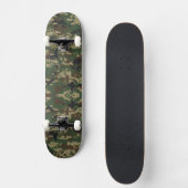 Pixel Militaire Camouflagepatroon Skateboard (Voorkant)
