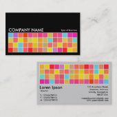 Pixel Motif v2 01 zwart met lichte grijs Visitekaartje (Voorkant / Achterkant)