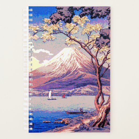 Pixel Mt Fuji van het meer van Yamanaka in het Pos Planner (Voorkant)