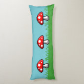 Pixel Mushroom Meadow Body Pillow Lichaamskussen (Achterkant (Verticaal))