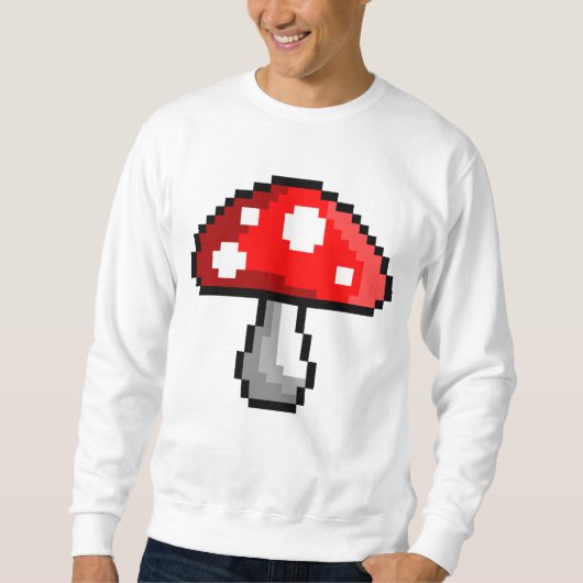 Pixel Mushroom Sweatshirt (Voorkant)
