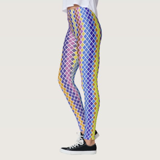 Pixel op pixel betegeld patroon leggings (Links)