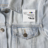 Pixel Parade "Analog" pin Vierkante Button 5,1 Cm (In situ)