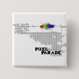 Pixel Parade "Analog" pin Vierkante Button 5,1 Cm