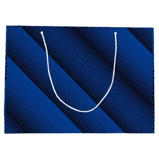 Pixel Pattern 08.B.w Blue BG Groot Cadeauzakje (Achterkant)