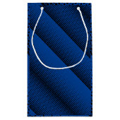 Pixel Pattern 08.B.w Blue BG Klein Cadeauzakje (Achterkant)