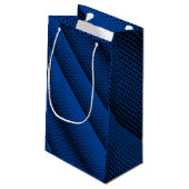 Pixel Pattern 08.B.w Blue BG Klein Cadeauzakje (Achterkant Gekanteld)