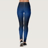 Pixel Pattern 09.B.w. Blue BG Leggings (Achterkant)