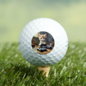 Pixel Paws: het gamer kitten in actie Golfballen (Insitu Shirt)