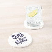 Pixel Perfect Zandsteen Onderzetter (Zijkant)