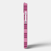 Pixel Plaid_Magenta-Black Case-Mate iPhone Case (Achterkant / Links)