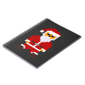 Pixel Pose Kerstman Notitieboek (Linkerzijde)