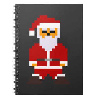 Pixel Pose Kerstman Notitieboek