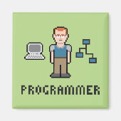 Pixel Programmer Magnet (Devant)