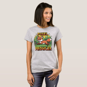 Pixel Prowler - 16-Bit Springende Vos T-shirt