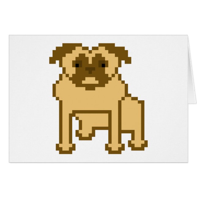 Pixel Pug (Voorkant Horizontaal)
