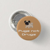 Pixel Pug Button (Voorkant /achterkant)
