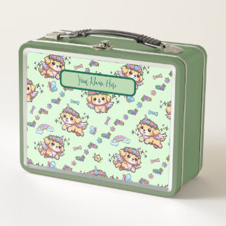 Pixel Puppicorn Lunchbox Green