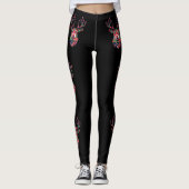 Pixel Reindeer Ugly Sweater Christmas Leggings (Devant)