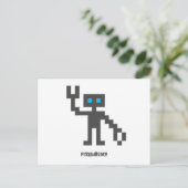 Pixel_Robot Briefkaart (Staand voorkant)