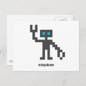 Pixel_Robot Briefkaart (Voorkant / Achterkant)