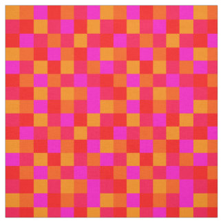 Pixel Rot Orange Pink Farben Pattern Stof