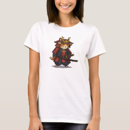 Pixel Samurai Cat T-shirt