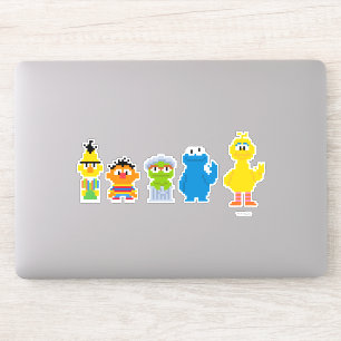 Pixel Sesame Street Characters Sticker