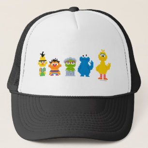Pixel Sesame Street Characters Trucker Pet