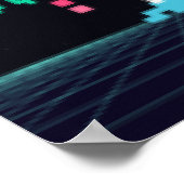 Pixel Space Shooter - Rétro Art Mural d'Arcade (Coin)
