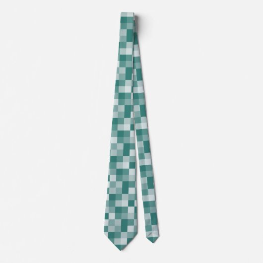 Pixel Squares Aangepaste kleur Stropdas (Voorkant)