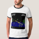 Pixel Starfighter T-Shirt<br><div class="desc">Blast through space in classic retro style! 🚀 Pilot your blue starship,  dodge alien attacks,  and fire lasers at incoming enemies. Face the ultimate cosmic boss — are you ready to break the 4750-point record? ⭐👾</div>