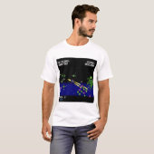 Pixel Starfighter T-Shirt -Retro Space Shooter Tee (Devant entier)