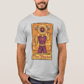 Pixel Tarot Card Skater T-shirt (Voorkant)