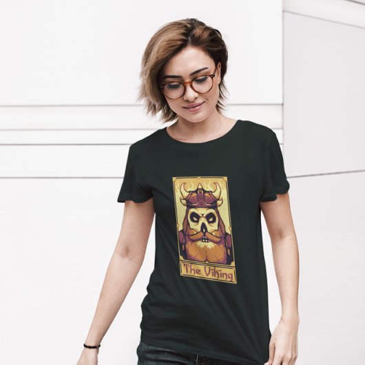 Pixel Tarot Card Viking T-shirt