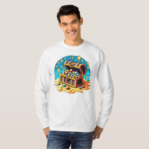Pixel Treasure Chest - Retro Gaming Loot Design T-shirt