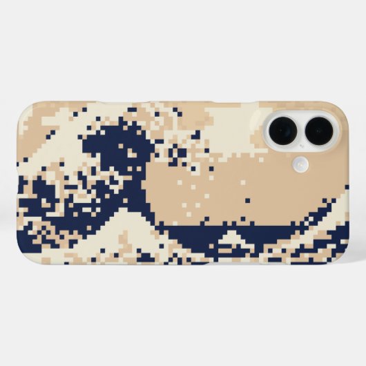 Pixel Tsunami 8 Bit Pixel Art Case-Mate iPhone Case (Achterkant (horizontaal))
