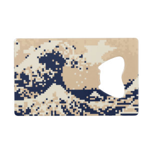 Pixel Tsunami 8 Bit Pixel Art Kredietkaart Flessenopener