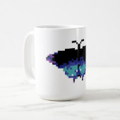 Pixel Vlinder Koffiemok (Voorkant links)