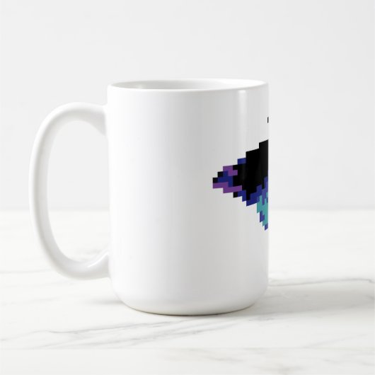 Pixel Vlinder Koffiemok (Links)