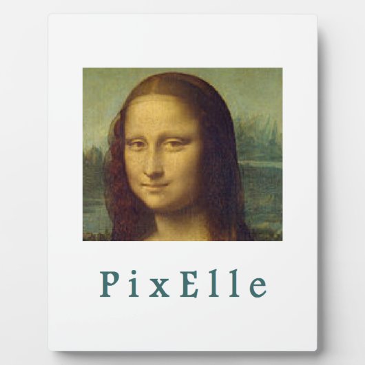 Pixel vrouw fotoplaat (Voorkant)