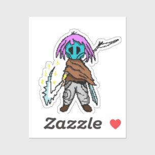 Pixel Wraak: Heldin van de Wasteland Sticker