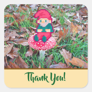 Pixelart Gnoom, thank you. Pixel Art, Pixelart  Vierkante Sticker