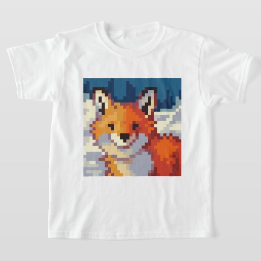 Pixelart, Pixel Art, Fox, vos T-shirt (Laagn)